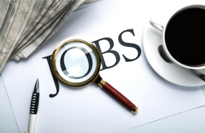 Job search and staffing opportunities illustration