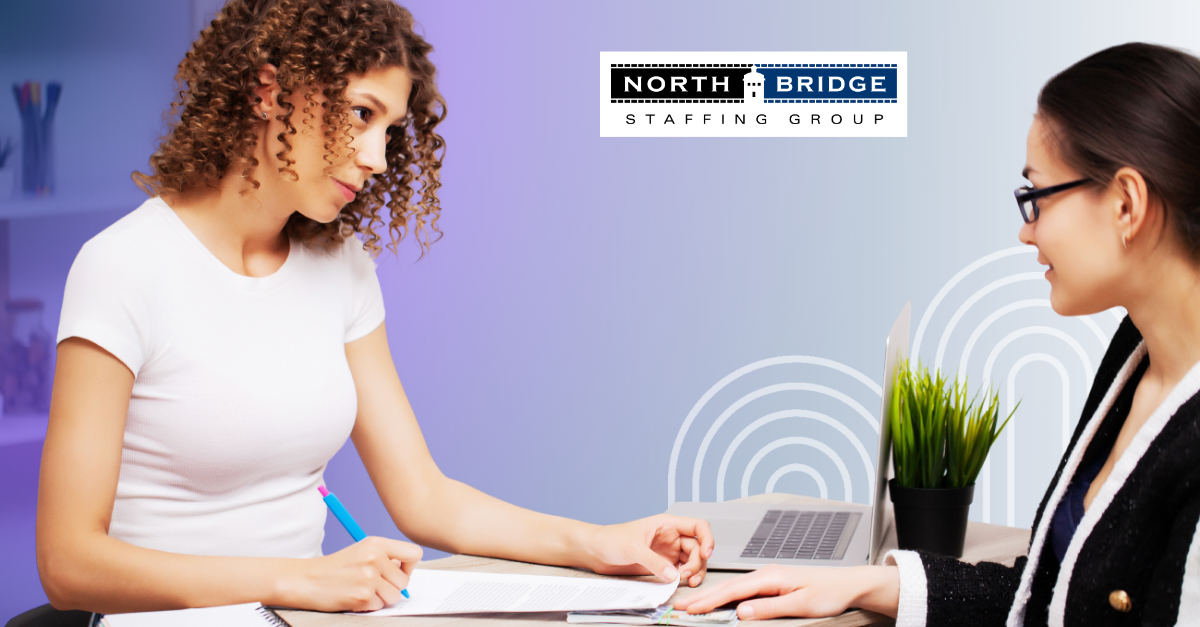 Recruiter and job applicant discussing an HR role by market